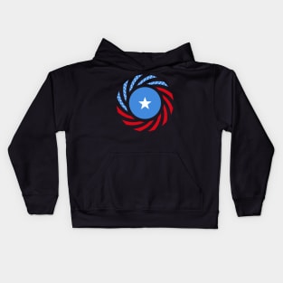 Somali American Multinational Patriot Flag Series Kids Hoodie